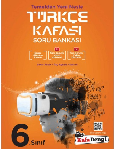 6.Sınıf Türkçe Kafası Tümü Video Çözümlü Soru Bankası Kafadengi Yayınları