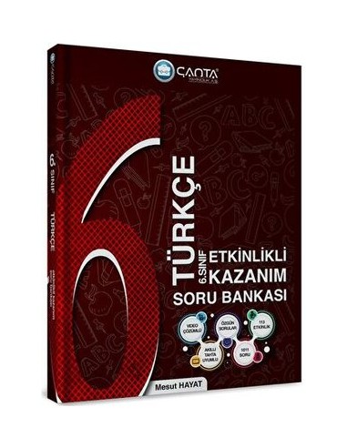 Çanta Yayıncılık 6. Sınıf Türkçe Etkinlikli Kazanım Soru Bankası