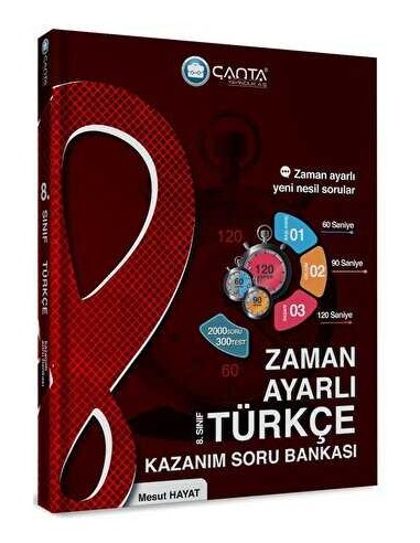 Çanta Yayıncılık 8. Sınıf Türkçe Zaman Ayarlı Kazanım Soru Bankası