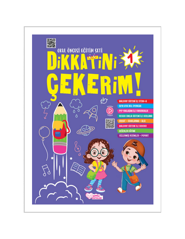 Gendaş Yayınları Dikkatini Çekerim Okul Öncesi Eğitim Seti (5-6 Yaş)
