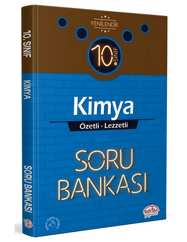 Editör 10. Sınıf VIP Kimya (Özetli Lezzetli) Soru Bankası