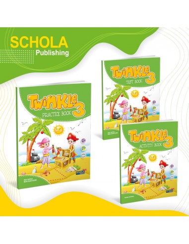 Schola Publishing 3. Sınıf Twinkle  Activitiy Book, Pratıce Book ve Test Book Set 3' lü