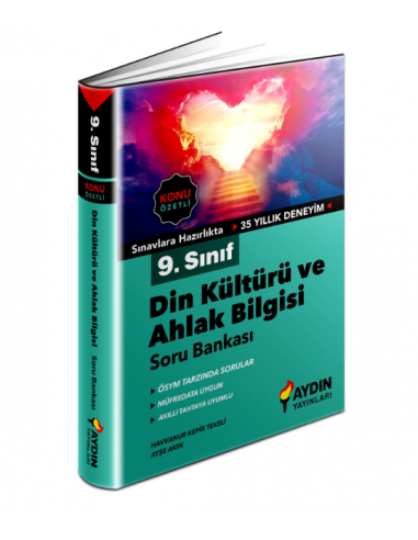 Aydın Yayınları 9. Sınıf Din Kültürü ve Ahlak Bilgisi Konu Özetli Soru Bankası