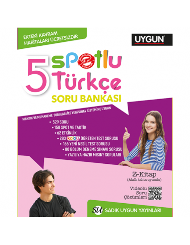 Sadık Uygun 5. Sınıf Türkçe Spotlu Soru Bankası