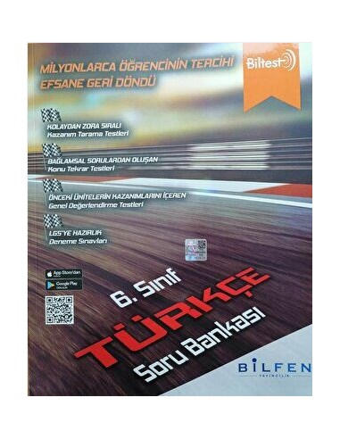Bilfen Yayınları 6. Sınıf Biltest Türkçe Soru Bankası