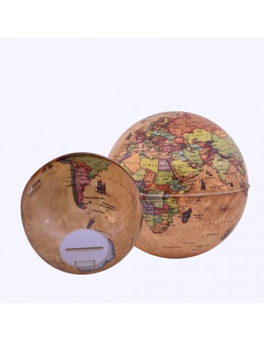 Gürbüz Globe Bank Antik Küre 10 Cm Kumbara