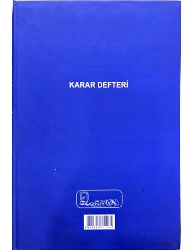 Kocaoluk Yayınları Karar Defteri (100 Yaprak Ciltli -A4 Ebad)