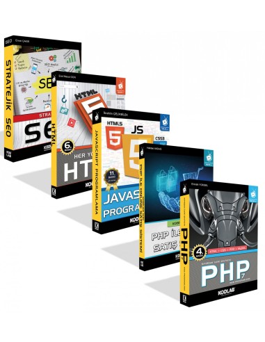 PHP Tabanlı Web Tasarım Seti (5 Kitap) - KODLAB